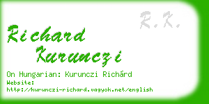 richard kurunczi business card